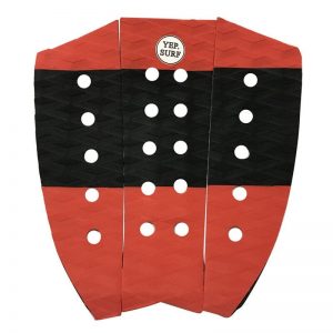 Yep Surf surfboard tailpad red and black 32x32cm